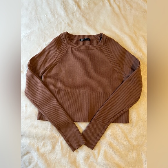 Amazon 2 Piece Sweater Set Rib Knit Long Sleeve Crop Top Maxi Bodycon Skirt - Picture 7 of 10